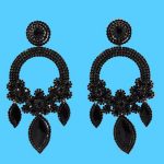 Trendy Black Drop Earrings for Prom Looks